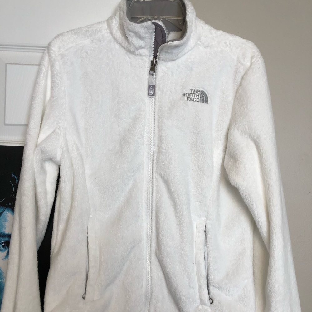 North Face white jacket.